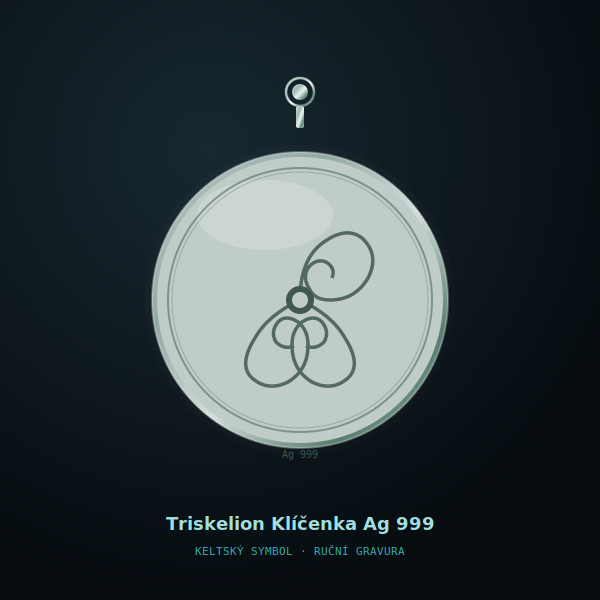 Triskelion Klíčenka Ag 999