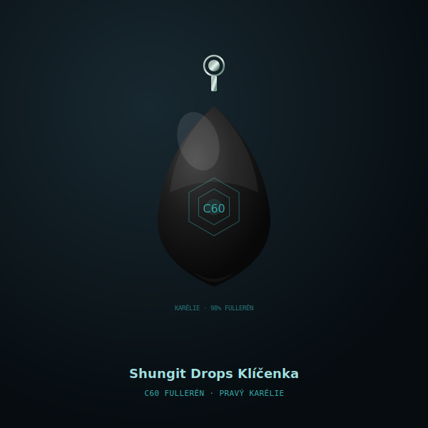 Shungit Drops Klíčenka