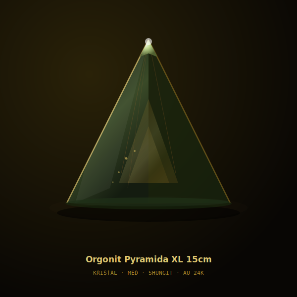 Orgonit Pyramida XL 15cm