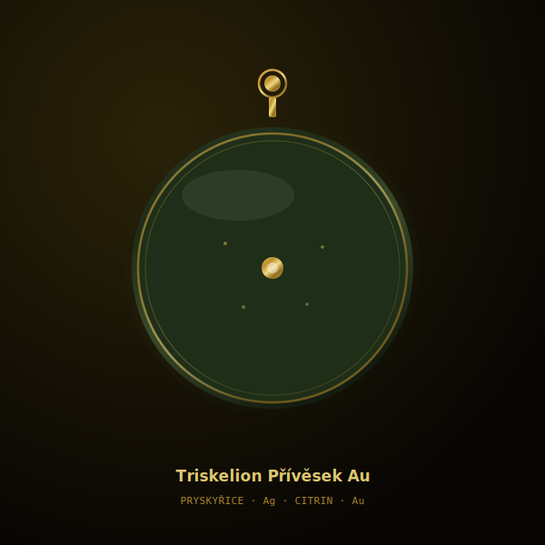 Triskelion Orgonit Přívěsek