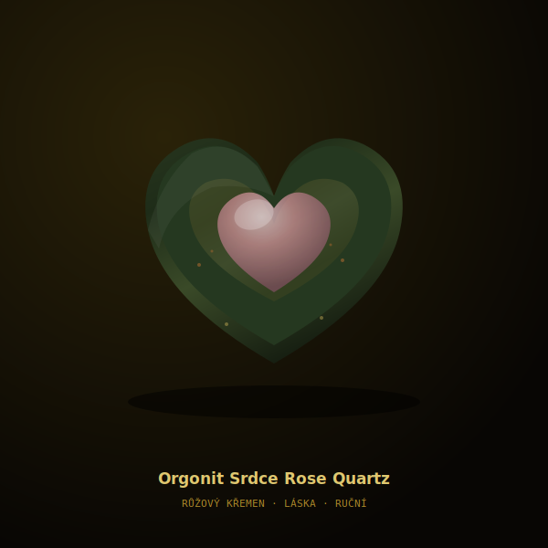 Orgonit Srdce Rose Quartz