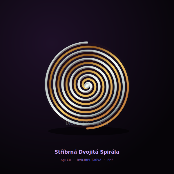 Stříbrná Dvojitá Spirála